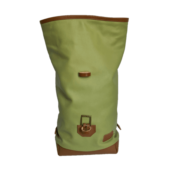 Kézzel készített bőr rolltop hátizsák - Oliva-Barna